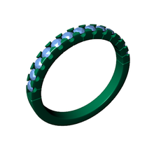 eternidade anel joalheria ouro diamante stl 3d print model - Mito3D