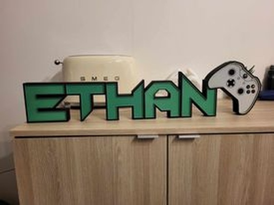 éthan lampe accueil maison first name xbox vidéo jeux 3d print model - Mito3D