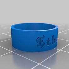 ethan ring jewelry customized rings 3d print model - Mito3D