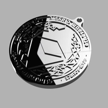 ethereum classico portachiavi gadget moneta crypto modello 3d 3d print model - Mito3D
