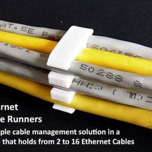 ethernet cable runners gadget tidy system solutions solution simple organization organisation office networking network neat hiome easy cord computer cabling manager management cables 3d print model - Mito3D