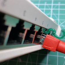 ethernet rj45 plug broken lock tab fix home cable fixation fixing replacement parts 3d print model - Mito3D