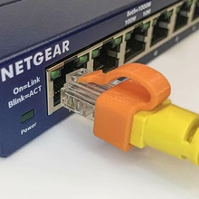 ethernet rj45 secure clip repair broken tab network fix connector crimp terminal plug replace fixing 3d print model - Mito3D