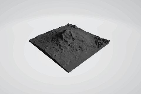 Etna Itália 3d mapa 3d print model - Mito3D