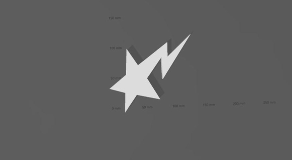 étoile BAPE logo décoration mur vêtements rue 3d print model - Mito3D