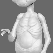 et art steven spielberg movie blockbuster alien sculpt 3d print model - Mito3D