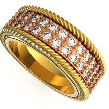 Etrusker Stil drehend Hochzeit Ring Digital stl Format Schmuck Allianz Allianzen Juwelier Datei Downloads gedruckt 3d Hochzeiten 3d print model - Mito3D