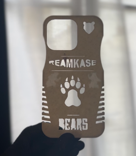 etui iphone 12 - 13 pro bear original reamkase Gadget protection coque 12pro 13pro bears animal 3d print model - Mito3D