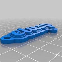 etusp anahtarlık özelleştirilmiş organizasyon 3d print model - Mito3D