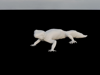 eublepharis macularius reptile animals toys keycaps 3d print model - Mito3D