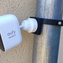 eufy cam 2c holder gouttiere tube 80mm cam2c security camera 3d print model - Mito3D