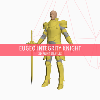 eugeo integrity knight - 3d print files sao kirito asuna alicization cosplay costume armor anime manga sword art online 3d print model - Mito3D