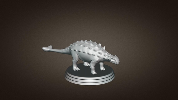 euoplocephalus Dinozor 3d baskı oyuncak Yazdır model oyuncaklar 3d print model - Mito3D