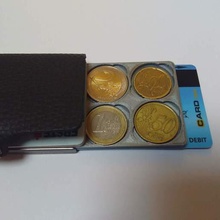 euro coin holder wallet gadget 3d print model - Mito3D