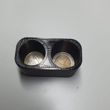 euro coin tray 3d print model - Mito3D