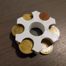 euro coins holder v2 tool_holders_boxes 3d print model - Mito3D