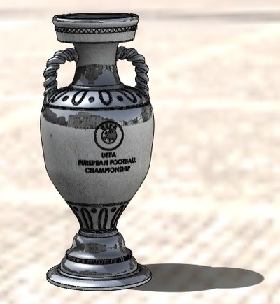 europokal llavero 58 mm gadget copa trofeo 3d print model - Mito3D