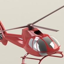 Eurocopter helikopter pervane hayran dekoratif oyuncak 3d print model - Mito3D