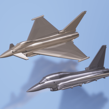 eurofighter ef2000 typhoon oyun uçak model efa Tayfun 3d print model - Mito3D