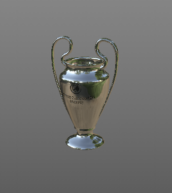 european champions league cup europa cinema 4d euro 3D print model - Mito3D