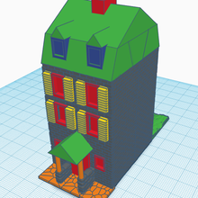 europeu casa 3d print model - Mito3D
