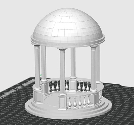 avrupalı stil pavyon mini 3d print model - Mito3D