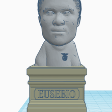 eusebio fallimento slb benefico Portogallo aquila futebol calcio statua leggenda 3d print model - Mito3D