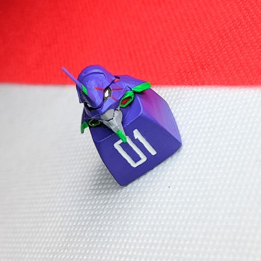 eva 01 keycaps art artisankeycaps 3D print model - Mito3D