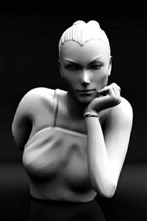 Eva Kant şeytanlık miriam Leone büst kız Kadın 3d print model - Mito3D