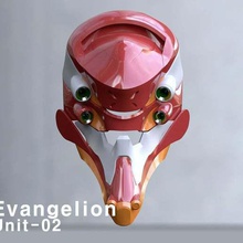 evangelion unidade 02 jogo capacete modelo de robôs 3d print model - Mito3D