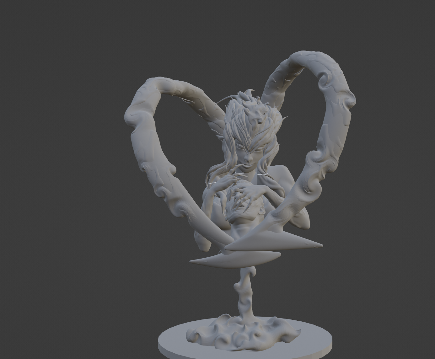 evelynn lig of efsaneler oyun ligi lol evelynnleagueoflegends şekil isyan oyunları heykelcik 3D print model - Mito3D