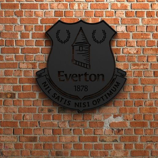 everton fc logo goal sports game play football soccer fifa league championship competition europe icon stadium team champions 3d 3dprint sculptures england 3D print model - Mito3D