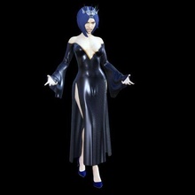 evil-queen-01 art evil queen dark princess crown gown dress 3d print model - Mito3D