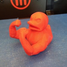 evil beefy ducky art beefyarms creatures 3d print model - Mito3D