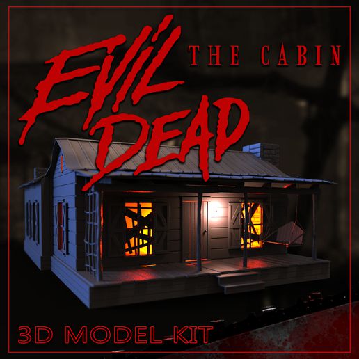 evil dead cabin architecture ashwilliams ash chainsaw deadite necronomicon samraimi brucecampbell 3D print model - Mito3D