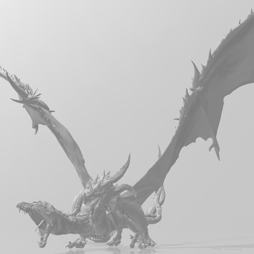 evil dragon 3D print model - Mito3D