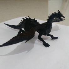 Dragão arte Preto Skyrim 3d miniatura criatura animal jogos 3d print model - Mito3D