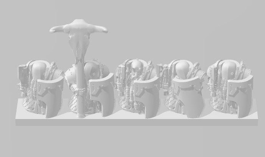 evil dwarfs legionnaires 10mm wargame hashut chaos dwarves dwarf fantasy 3d print model - Mito3D