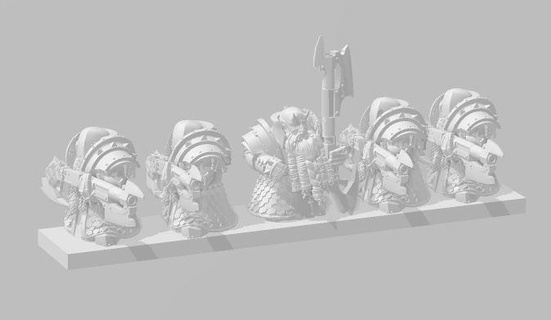 evil dwarfs legionnaires gunmen 10mm wargame dwarf hashut fantasy epic 3d print model - Mito3D