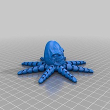 evil egg-topus art models 3d print model - Mito3D
