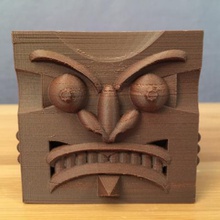 evil face planter hollowed home 3d print model - Mito3D