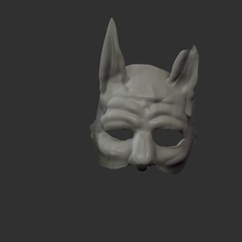 male maschera design coniglietto Halloween 3d print model - Mito3D