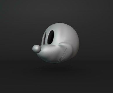 mal Mickey ratón casco 3d print model - Mito3D