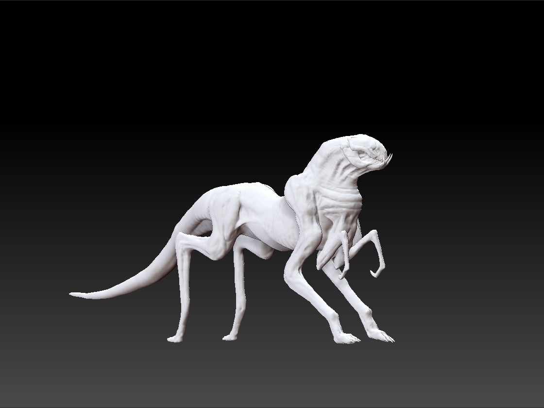 mal monstruo extraterrestre 3D print model - Mito3D