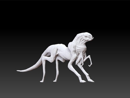 kötü canavar yabancı 3d print model - Mito3D