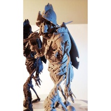 kötü iskelet şövalye sanat dlp sla Ortaçağ rpg undead kemikler kafatası necromancer fantezi 3d print model - Mito3D