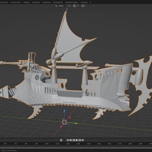 espaço duende saqueador barco remixar 3d print model - Mito3D