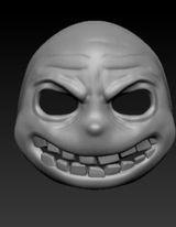böse Teletubbies Gesicht Cosplay teletubby gruselig Maske Grusel Urlaub Kindheit 3d print model - Mito3D