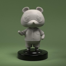 evil tom nook - animal crossing figure art 3dprint sculpture gameart doll character nintendo toy 3d print model - Mito3D