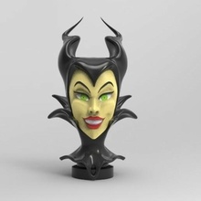 evil witch character horns toonz woman girl black heating global 3d print model - Mito3D